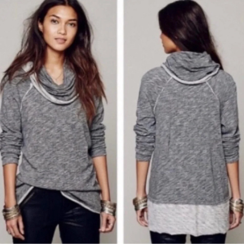 Free People Beach Cocoon Cowl Pullover - Picture 3 of 11